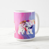 Pastell-arktischer Explorer in Wasserfarbe Kaffeetasse (VorderseiteRechts)