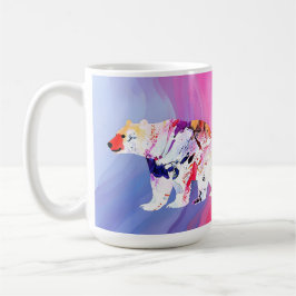 Pastell-arktischer Explorer in Wasserfarbe Kaffeetasse