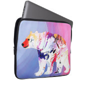 Pastell-arktischer Explorer in Wasserfarbe Laptopschutzhülle (Vorne Rechts)