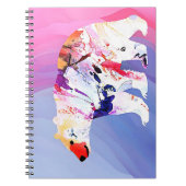 Pastell-arktischer Explorer in Wasserfarbe Notizblock (Vorderseite)