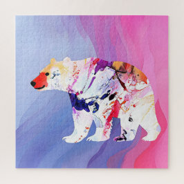 Pastell-arktischer Explorer in Wasserfarbe Puzzle