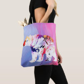 Pastell-arktischer Explorer in Wasserfarbe Tasche (Von Nahem)