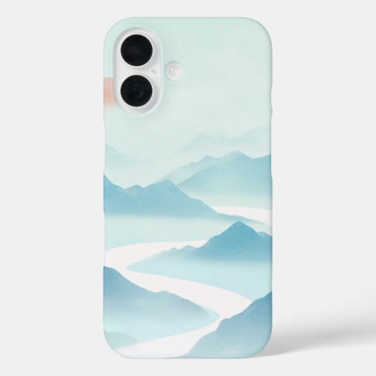 Pastell-Ästhetik Fester Handyhülle | Bergvibes Case-Mate iPhone Hülle (Rückseite)