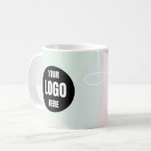Pastell-Ästhetik Moderne kleine Geschäftstasse Kaffeetasse (Vorderseite Links)
