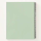 Pastell-Ästhetik modernes Notizbuch Journal (Rückseite)