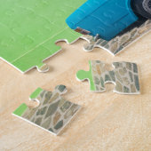 Pastell Auto & Gebäude Puzzle (Seite)