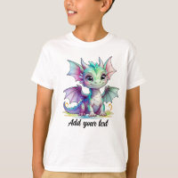 Pastell-Baby-Drache-T-Shirt