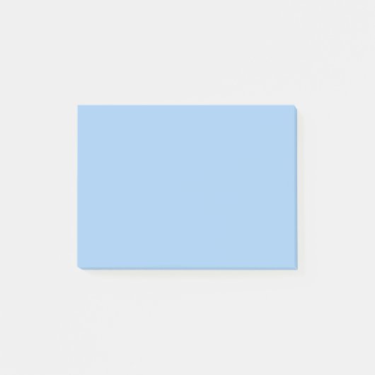 Pastell Babyblau einfarbig Post-it Klebezettel (Vorderseite)