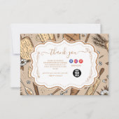 Pastell-Bäckerei-Branding Dankeskarte (Vorderseite)