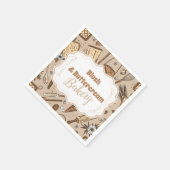 Pastell-Bäckerei-Branding Serviette (Ecke)