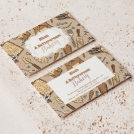 Pastell-Bäckerei-Branding Visitenkarte
