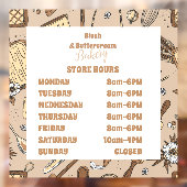 Pastell-Bäckereimarke Fensteraufkleber (Blatt 2)