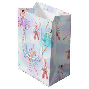 Pastell-Balletttänzer Mittlere Geschenktüte