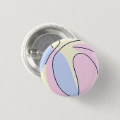 Pastell-Basketball Button (Vorne & Hinten)
