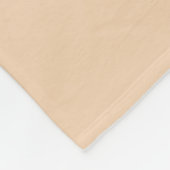 Pastell-Beige-Blumenmuster-Name Fleecedecke (Ecke)
