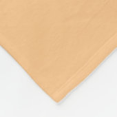 Pastell-Beige-Blumenmuster-Name Fleecedecke (Ecke)
