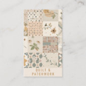Pastell-Beige-Quilt-Patchwork-Handmade-Kleidung Visitenkarte (Vorderseite)