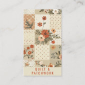 Pastell-Beige-Quilt-Patchwork-Handmade-Kleidung Visitenkarte (Vorderseite)