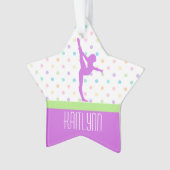 Pastell beschmutzt Gymnastik im Lavendel Ornament (Vorderseite)