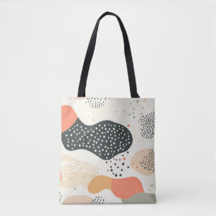 Pastell Bio Formen Tote Beutel mit farbenfrohen Tasche