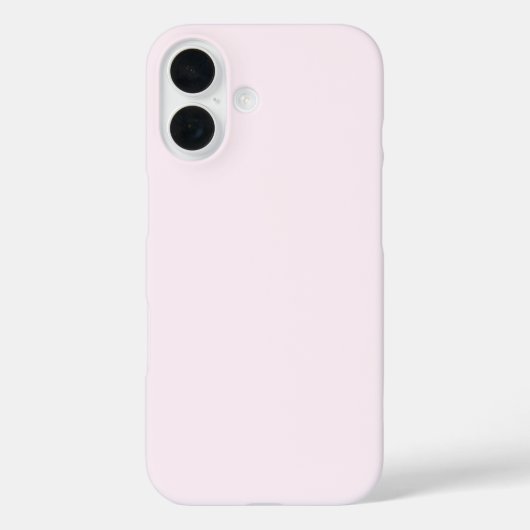 Pastell Blass Rosa Weiß Einfarbige Farbe Case-Mate iPhone Hülle (Rückseite)