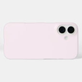 Pastell Blass Rosa Weiß Einfarbige Farbe Case-Mate iPhone Hülle (Rückseite (Horizontal))