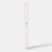 Pastell Blass Rosa Weiß Einfarbige Farbe Case-Mate iPhone Hülle (Rückseite / Links)