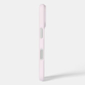 Pastell Blass Rosa Weiß Einfarbige Farbe Case-Mate iPhone Hülle (Rückseite / Rechts)