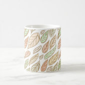 Pastell-Blatt-Drift-Botanik Kaffeetasse (Mittel)