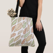 Pastell-Blattmuster Botanik Tasche (Von Nahem)