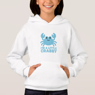 Pastell Blau Krabbe – Sanft „Ich bin ein bisschen Hoodie