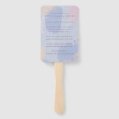 Pastell Blue Abstrakt Art Fächer (Rückseite)