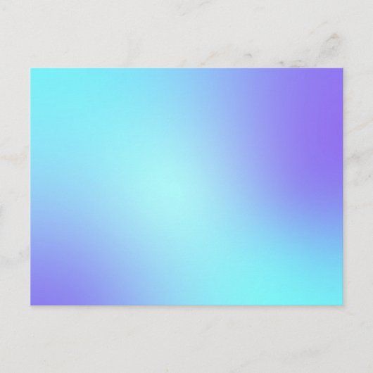 Pastell Blue Colors Abstrakt Blur Gradient Ombre Postkarte (Vorderseite)