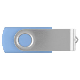 Pastell Blue USB Flash Drive - Silver Clip