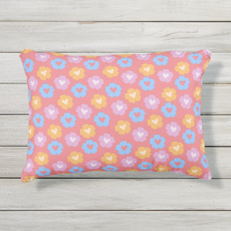 Pastell-Blume Akzent Pillow Kissen Für Draußen