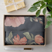 Pastell-Blume auf der Dark Background-Entcoupage Seidenpapier (Geschenk)