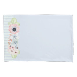 Pastell Blume Blue Pillow Case Kissenbezug