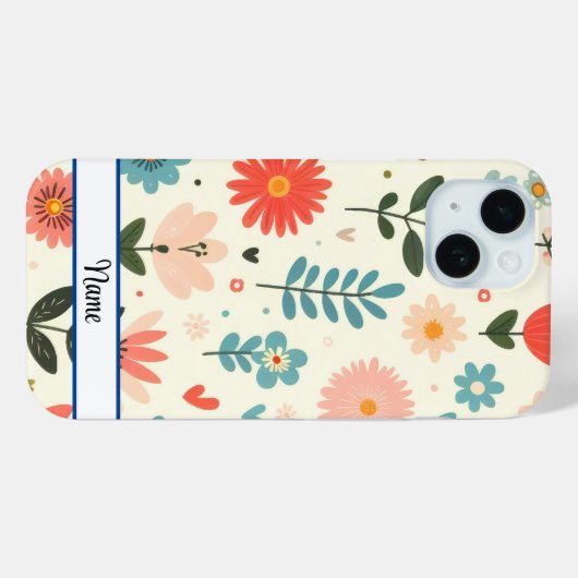 Pastell-Blume Case-Mate iPhone Hülle (Rückseite (Horizontal))