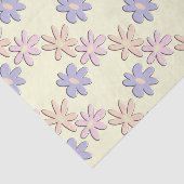 Pastell Blume Creme Seidenpapier (Ausschnitt)