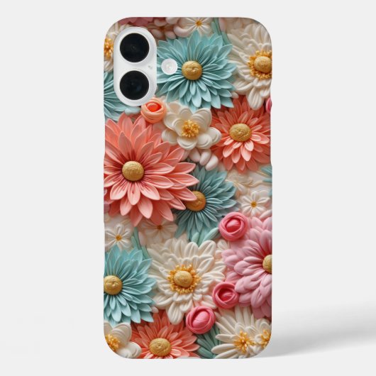 Pastell-Blume-Design-Telefongehäuse Case-Mate iPhone Hülle (Rückseite)