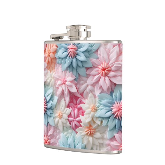 Pastell-Blume Flachmann (Links)