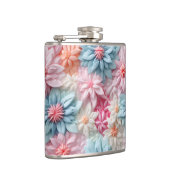 Pastell-Blume Flachmann (Rechts)