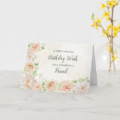 Pastell Blume Friend Geburtstagskarte Karte (Gelbe Blume)