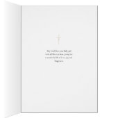 Pastell Blume Gold Rahmen Herzlichen Glückwunsch N (Innen (Rechts))