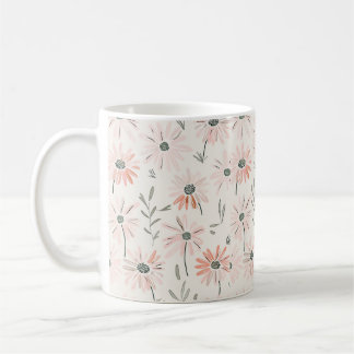 Pastell-Blume Kaffeetasse