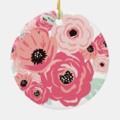 Pastell-Blume Keramik Ornament (Hinten)