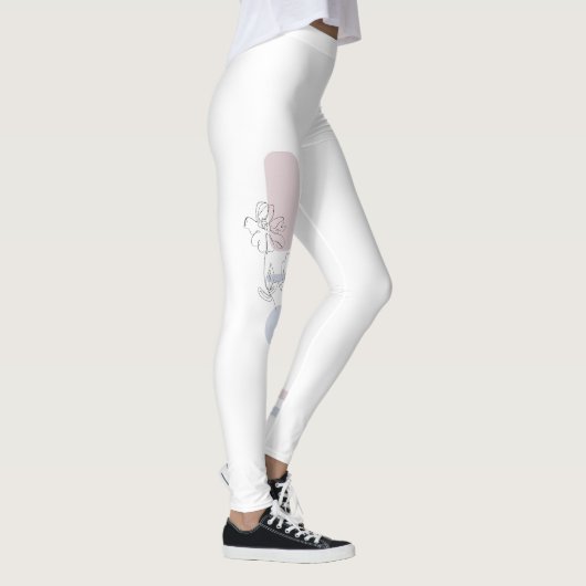 Pastell-Blume Leggings (Rechts)