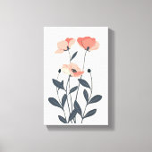 Pastell-Blume Leinwanddruck (Vorderseite)