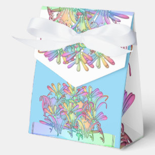 Pastell-Blume lt Blau Geschenkschachtel