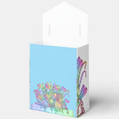 Pastell-Blume lt Blau Geschenkschachtel (Offen)